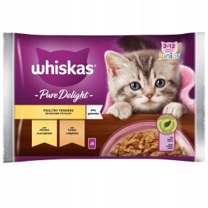 WHISKAS&reg; Junior Mokra Karma dla Kociąt w Galaretce 6 x 85 g