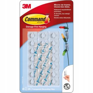 Command 3M haczyki samoprzylepne do wieszania ozd&oacute;b 20 szt
