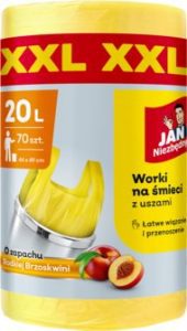 worki na śmieci o zapachu słodkiej brzoskwini 20 L 70 szt.