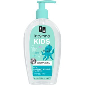 AA Intymna Kids płyn do higieny intymnej, dla dzieci, ultradelikatny, hipoalergiczny 300 ml