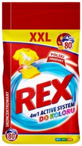 REX XXL Color 4w1 Active System proszek do prania 6 kg