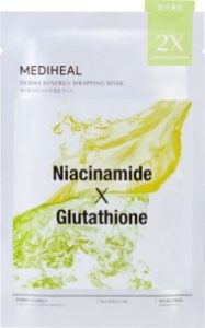 maska w płachcie z niacynamidem i glutationem Mediheal