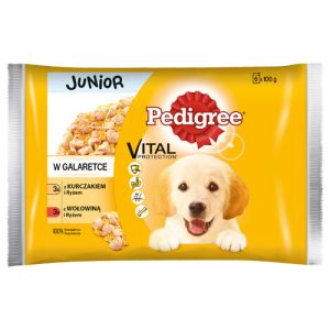 PEDIGREE Junior mokra karma dla szczeniąt w galaretce MIX