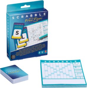 Mattel Gra Scrabble Free Flow PUD6 rodzinna gra słowna