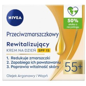 NIVEA Przeciwzmarszczkowy Rewitalizujący Krem na Noc 55+