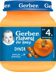 GERBER danie w słoiczku dynia po 4. m-cu życia