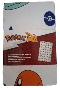 Prześcieradło z gumką Pok&eacute;mon 90x200x25 cm