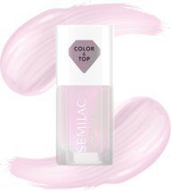 SEMILAC Color & Top Pink Glow top coat 7 ml