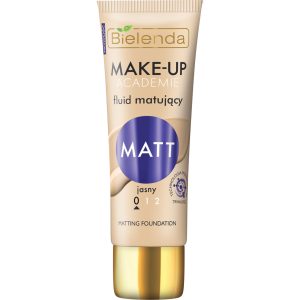 BIELENDA Make-Up Academie Matt fluid do twarzy, matujący, nr 0 Jasny 30 g