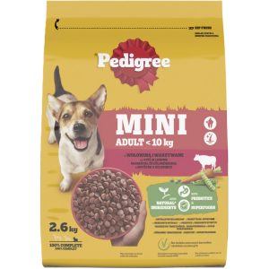 PEDIGREE&reg; Adult z wołowiną i warzywami, małe rasy &ndash; sucha karma dla psa 2,6 kg