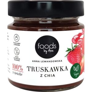 FOODS BY ANN dżem, 100% owoc&oacute;w, Truskawka z Chia 200 g