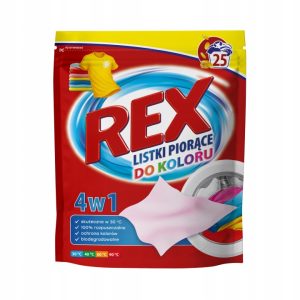 REX 4w1 Color listki piorące do kolor&oacute;w 25 szt.