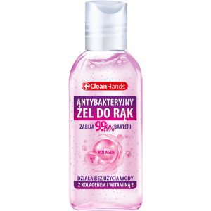 CLEANHANDS żel do rąk, antybakteryjny, Kolagen i Witamina E 50 ml