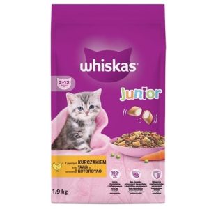 WHISKAS Junior z kurczakiem sucha karma dla kociąt