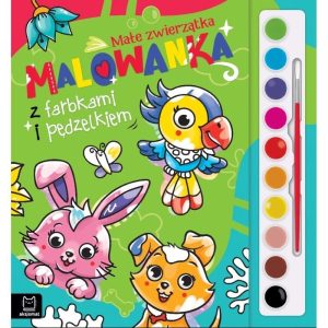 kolorowanka z farbkami zwierz AKSJOMAT dla dzieci