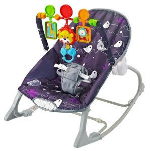 Leżaczek little forest purple EUROBABY dla dziecka