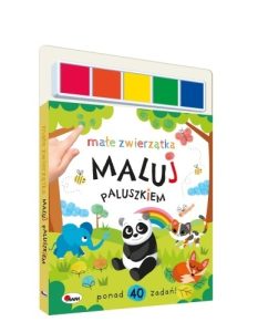 maluj paluszkiem małe zwierzątka książeczka kreatywna