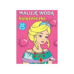 malowanie wodą księżniczki dla dzieci