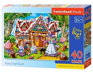 Puzzle 40 elementów MAXI HANSEL&GRETE CASTOR
