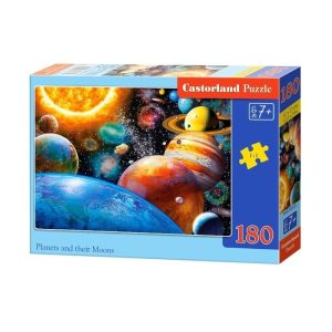 Puzzle 180 el. planets moons CASTOR dla dzieci