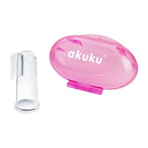 szczoteczka silikonowa pink AKUKU do higieny