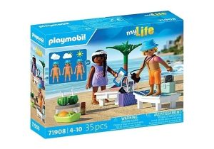 WYCIECZKA NA PLAŻĘ PLAYMOBIL zestaw plażowy