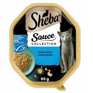 Sheba karma dla kota z tuńczykiem tacka 85g w sosie