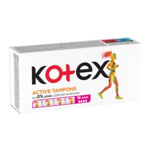KOTEX tampony, Active Super 16 szt.