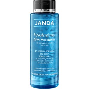 JANDA Siła Nawilżacza Hialuronowego płyn micelarny do demakijażu twarzy, oczu i ust, hipoalergiczny 400 ml
