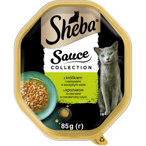 SHEBA Sauce Collection karma pełnoporcjowa mokra dla dorosłych kot&oacute;w, z Kr&oacute;likiem i warzywami 85 g