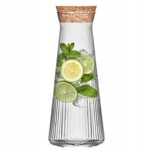 karafka z korkiem ryflowana 1 l Emma Collection