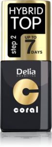 top coat do lakier&oacute;w hybrydowych Delia Cosmetics 11 ml