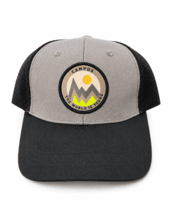 czapka z daszkiem trucker Campus szaro-czarna