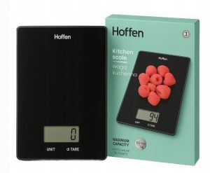 Hoffen waga kuchenna LED czarna do 15 kg