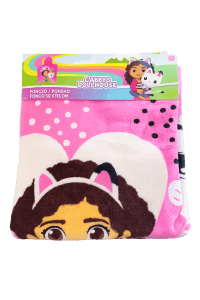 Ponczo Gabby&rsquo;s Dollhouse 50&times;115 cm dla dzieci