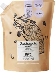 YOPE mydło w płynie do rąk Mandarynka i Malina 1000 ml