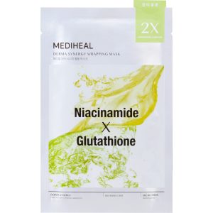 MEDIHEAL Derma Synergy Wrapping maska w płachcie, Niacynamid, Glutation 25 ml