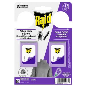 RAID Zawieszki Przeciw Molom w Żelu Lawenda 2szt