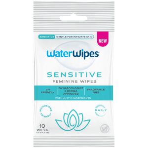 WATERWIPES Sensitive chusteczki nawilżane do higieny intymnej 10 szt.