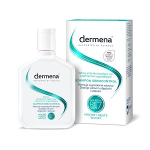 DERMENA Sebocontrol szampon do włosów przetłuszczających się, nadmiernie wypadających 200 ml