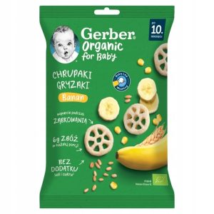 Gerber Organic Chrupaki-Gryzaki Banan dla dzieci