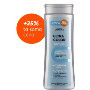 JOANNA Ultra Color odżywka do włos&oacute;w Chłodne Odcienie Blond, niebieska 250 g