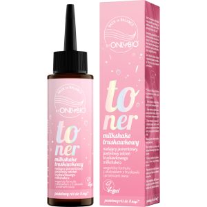 ONLYBIO HAIR IN BALANCE toner do włosów, Milkshake Truskawkowy 100 ml