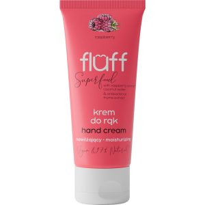 FLUFF Superfood krem do rąk, antybakteryjny i nawilżający, Malina 50 ml
