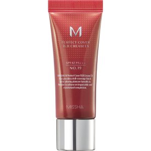 MISSHA Perfect Cover krem BB do twarzy, SPF 42, nr 19 Cool Ivory 20 ml