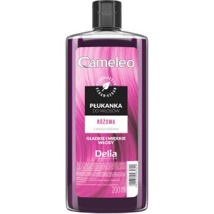 DELIA COSMETICS CAMELEO płukanka do włos&oacute;w, R&oacute;żowa, z wodą r&oacute;żaną 200 ml