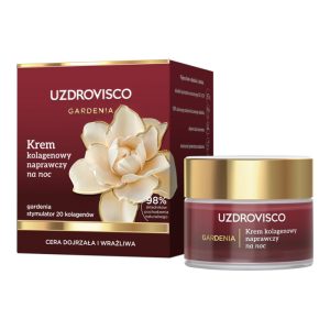 UZDROVISCO Gardenia krem do twarzy, kolagenowy, naprawczy, na noc 50 ml