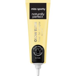 MISS SPORTY Naturally Perfect Glow Elixir tint do twarzy z peptydami i witaminą C, 3w1, nawilżająco-rozświetlający, nr 10 Fair 20 ml