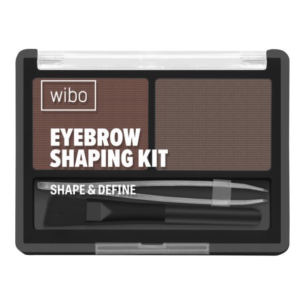 WIBO Shaping Kit zestaw do makijażu brwi, nr 2 Dark Brown 1 szt.