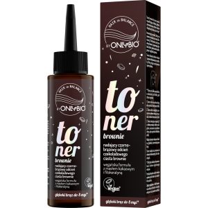 ONLYBIO HAIR IN BALANCE toner do włos&oacute;w, Brownie 100 ml